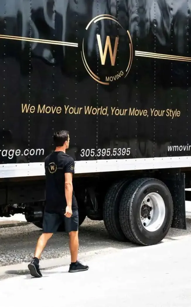 W Moving and Storage moving truck in Miami