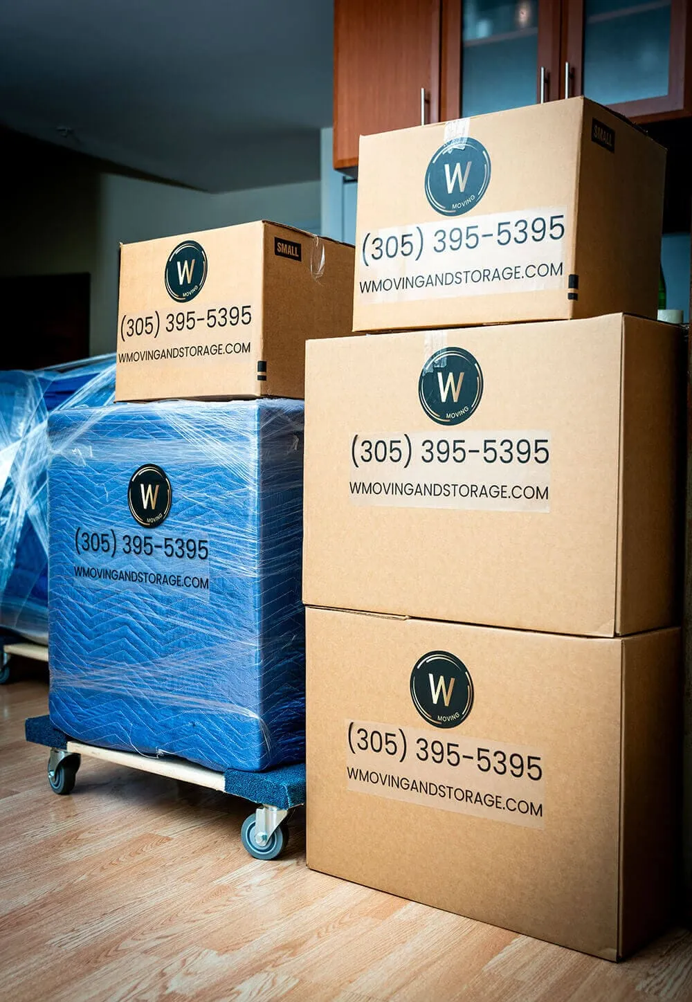 Moving Boxes in Miami with W Moving and Storage